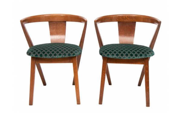 Pair of Modernist Bedroom Chairs c.1940